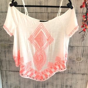 Doe & Rae off shoulder swing top